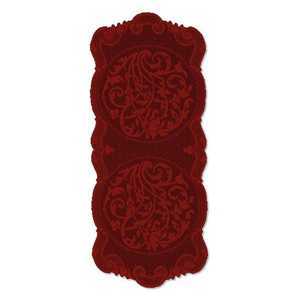 Heritage Lace Heritage Lace RN-1433PK Rondeau 14 x 33 in. Runner; Paprika RN-1433PK